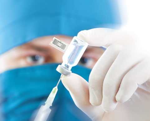 Syringe and Vial with RFID tag