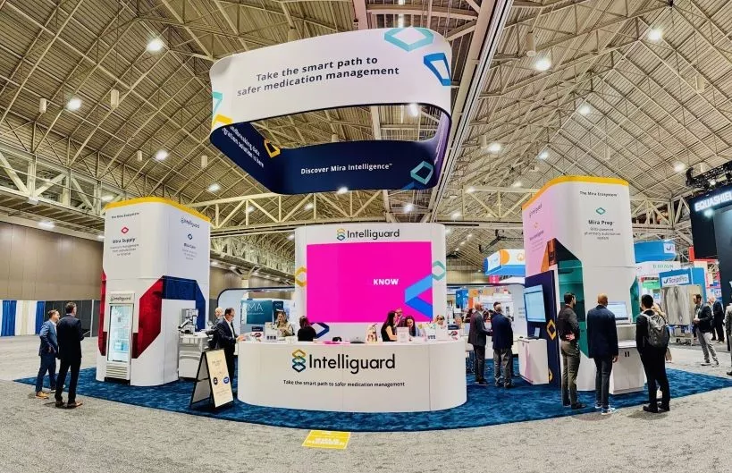 Intelliguard Conference Booth to promote sponsorship of the 2025 Spring Hospital Pharmacy Conference